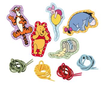 TOTUM WINNIE THE POOH radošais komplekts – šņorēšanas kartītes, TT690203