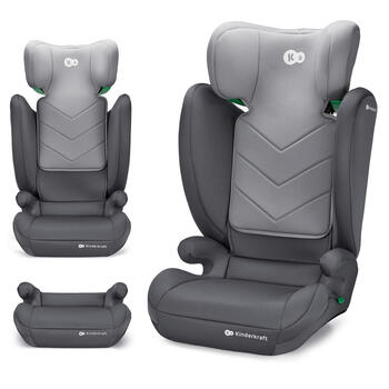 KINDERKRAFT autokrēsls I-SPARK 2 PLUS I-SIZE, 100-150 cm., Grey, KCISPA02GRYPL00