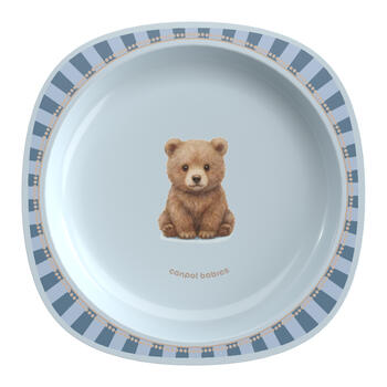 CANPOL BABIES Šķīvis ar piesūcekni 23 cm, Woodland Blue, 32/403_blu