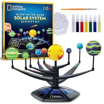NATIONAL GEOGRAPHIC komplekts Glow in the Dark Solar System, CRSOLARSYS6L