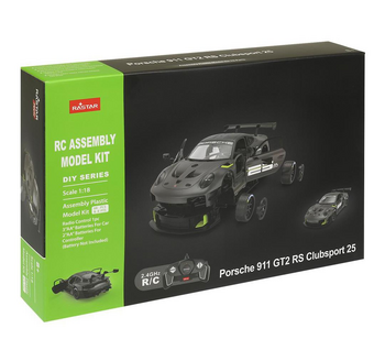 RASTAR 1:18  saliekamas un radiovadāms auto R/C Porsche 911 GT2 RS Clubsport, 99600