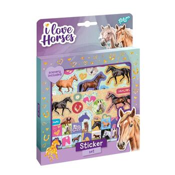TOTUM uzlīmes komplekts I Love Horses, 073159