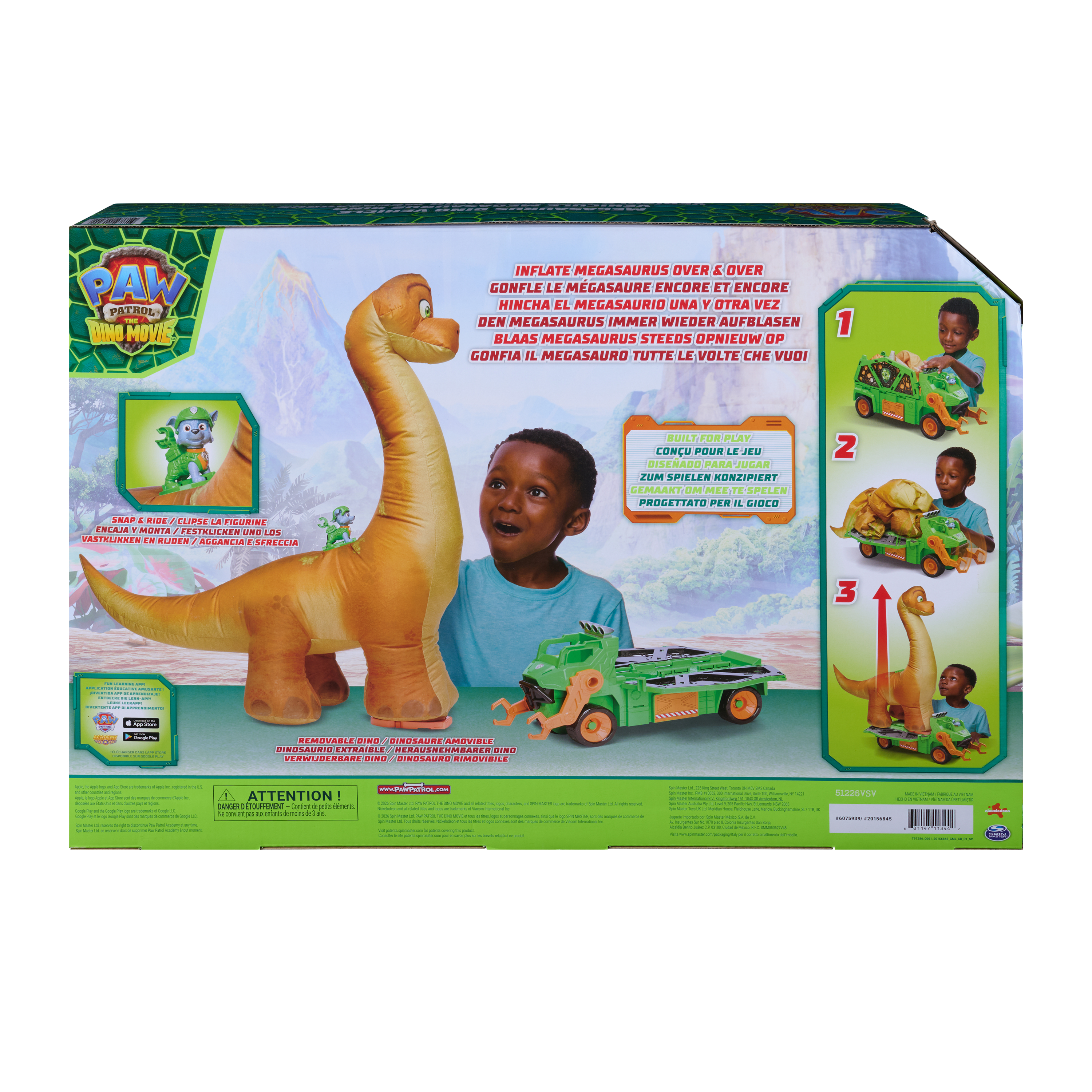 PAW PATROL transportlīdzeklis Megasaurus Dino, 6075939