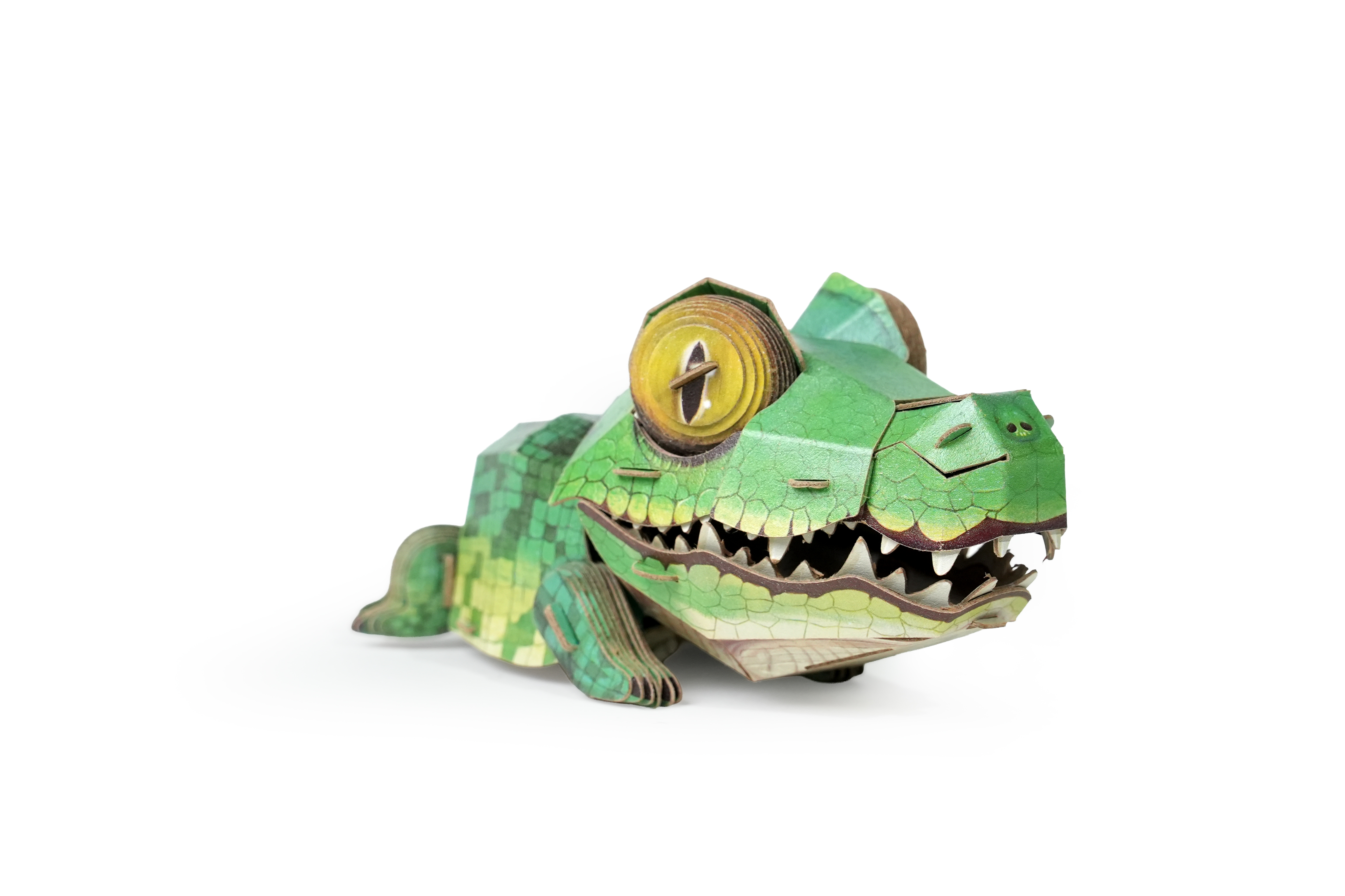 MAKEBUG 3D papīra puzle Krokodils, MB-D-0074