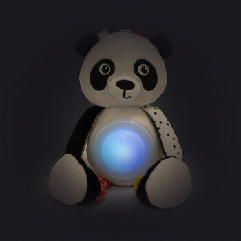 CANPOL BABIES piekaramā plīša rotaļlieta panda, muzikālā kastīte un lampa BabiesBoo, 68/101