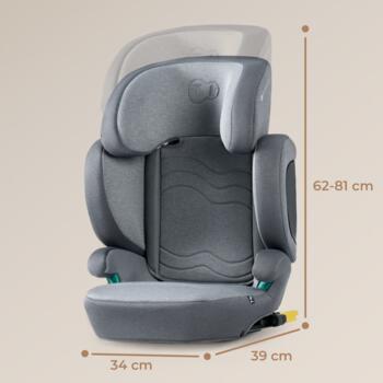KINDERKRAFT autosēdeklis XPAND 2 PRO, i-Size 100–150 cm, pelēks, KCXPPR02GRY0000
