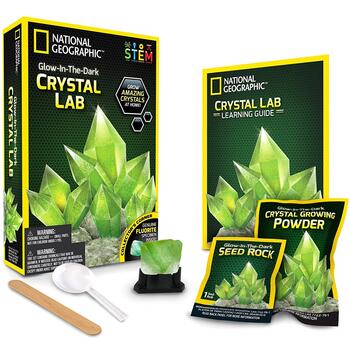 NATIONAL GEOGRAPHIC set Carded Crystal Grow Glow in the Dark, NGCRYSTALGIDCRD