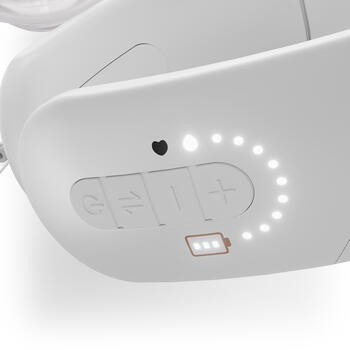 KINDERKRAFT pārnēsājamais dubultais elektriskais krūts sūknis GENTLENEST, White, KEGENE00GLD0000