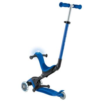 GLOBBER skrejritenis Go Up Deluxe Lights, tumši zils, 748-600