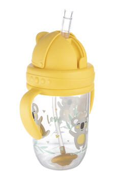 CANPOL BABIES mācību krūze EXOTIC ANIMALS, 6m+, 270ml, yellow, 56/606_yel