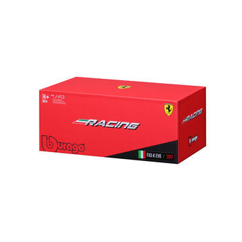 BBURAGO 1:43 Sacīkšu automašīnas modelis Ferrari 312 P 1972, 18-36302