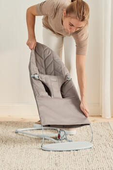 BABYBJÖRN šūpuļkrēsls BLISS Woven Petal Quilt, sand grey, 006317