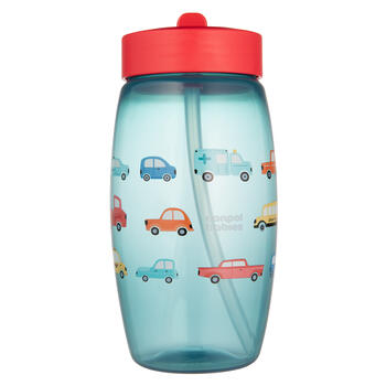 CANPOL BABIES sporta pudele ar saliekamu snīpi CARS, 400 ml, 56/618_blu