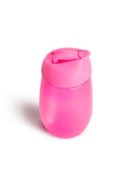 MUNCHKIN pudelīte ar salmiņu SIMPLE CLEAN, 237ml, pink, 12m+, 9001902