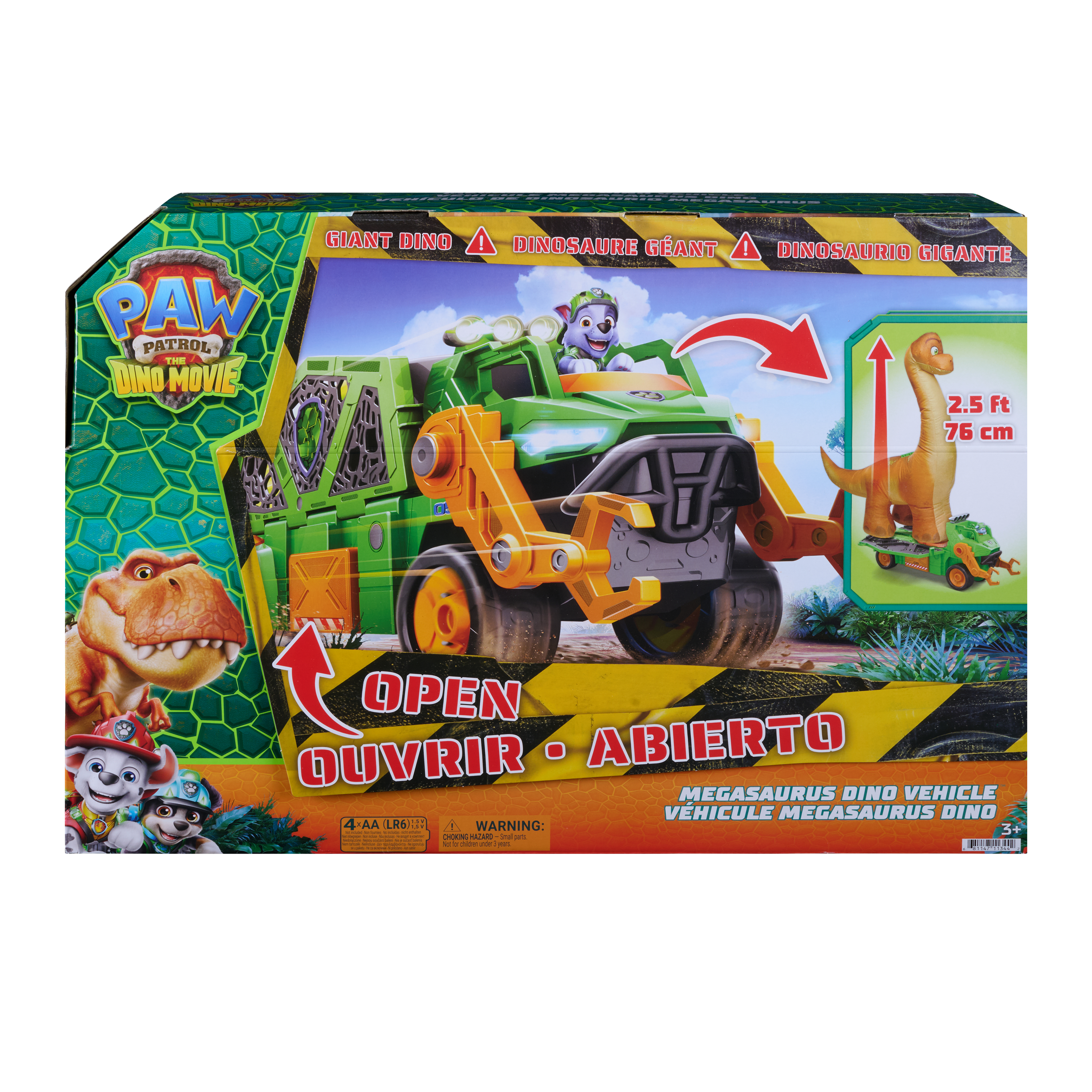 PAW PATROL transportlīdzeklis Megasaurus Dino, 6075939