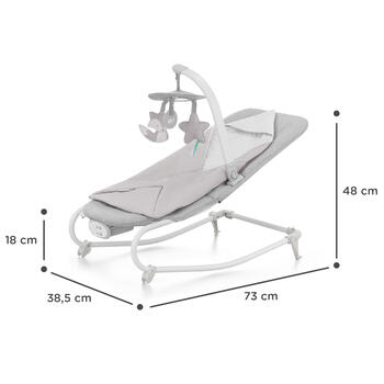 KINDERKRAFT šūpuļkrēsls FELIO 2, stone grey, KBFELI20GRY0000