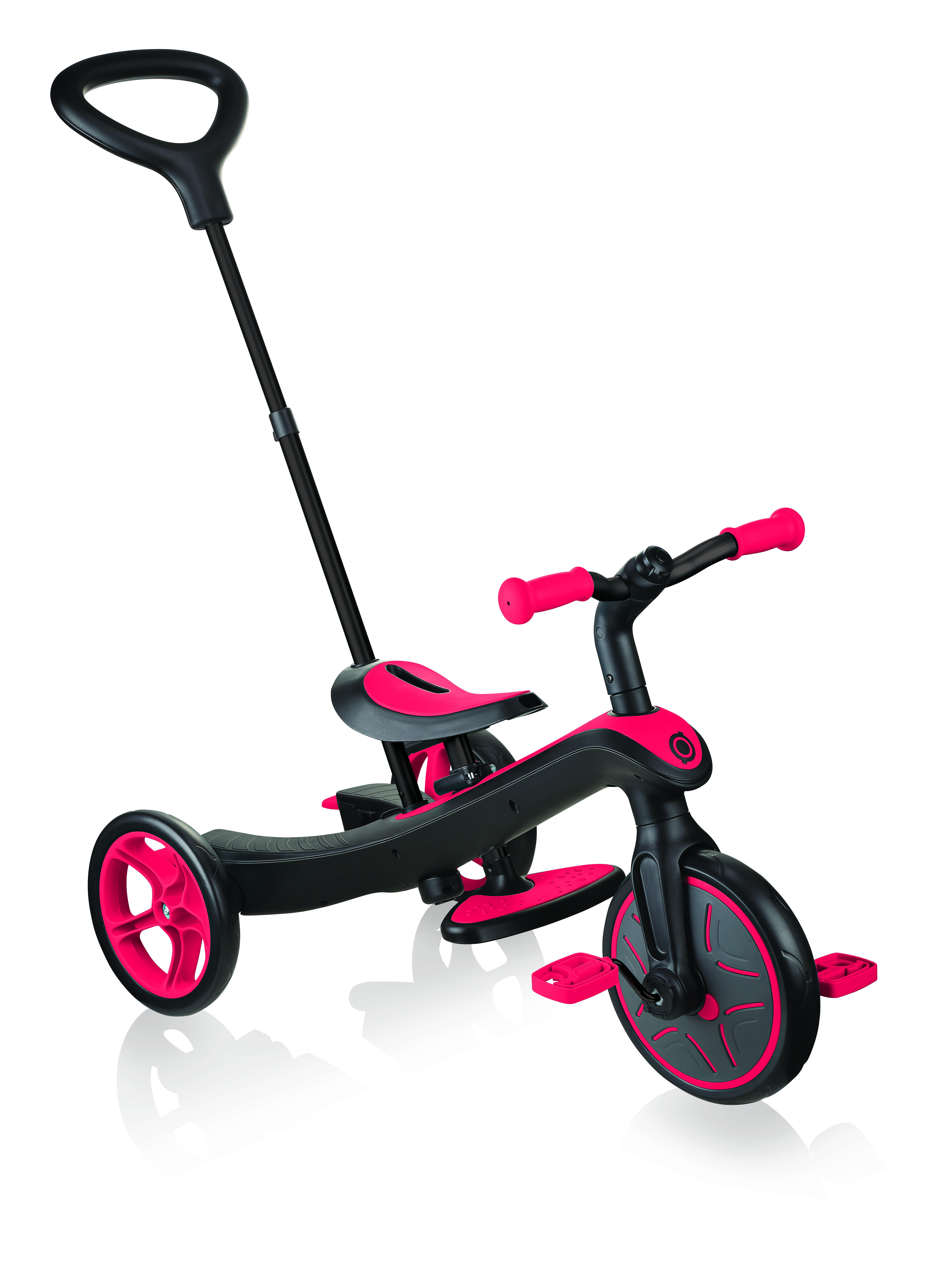 GLOBBER trīsritenis Trike Explorer 4in1, red, 632-102