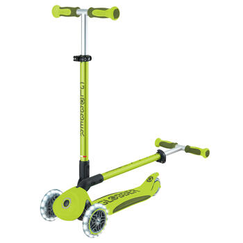 GLOBBER skrejritenis Go Up Deluxe Lights, laima zaļš, 748-606