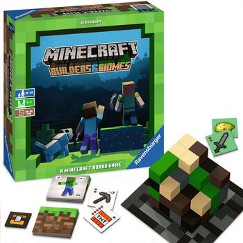 RAVENSBURGER galda spēle Minecraft Builders & Biomes (LT, LV, EE), 27088