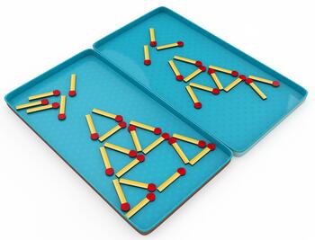 PURPLE COW ceļojumu spēle Matchstick Puzzles (LT, LV, EE), 6886