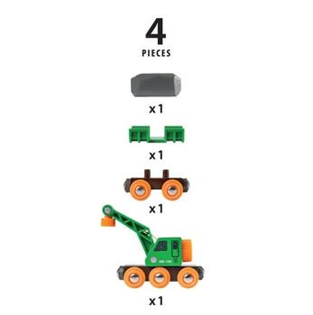 BRIO RAILWAY Clever Crane Wagon, 33698