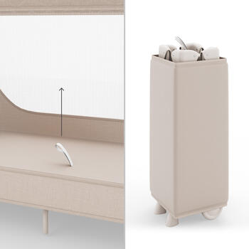 KINDERKRAFT gultiņa-manēža LEODY UP, Beige, KCLEODUPBEG0000