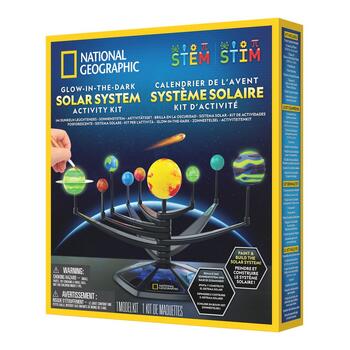 NATIONAL GEOGRAPHIC komplekts Glow in the Dark Solar System, CRSOLARSYS6L