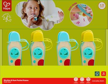 HAPE bērnu muzikālā kazoo rotaļlieta, E0643K