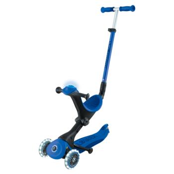 GLOBBER skrejritenis Go Up Deluxe Lights, tumši zils, 748-600