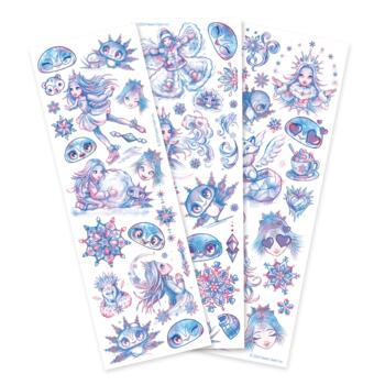 NEBULOUS STARS tetovējumu komplekts Temporary Tattoo Mini Pad, sortiments, 11458