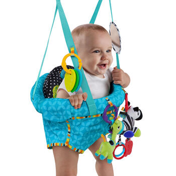 BRIGHT STARTS durvju šūpoles Bounce 'n Spring Deluxe 10410