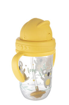 CANPOL BABIES mācību krūze EXOTIC ANIMALS, 6m+, 270ml, yellow, 56/606_yel