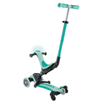 GLOBBER skrejritenis Go Up Deluxe Lights 360°, piparmētru-pistāciju, 699-306