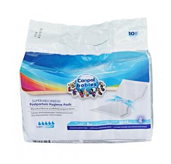 CANPOL BABIES pēcdzemdību higiēnas ieliktņi super absorbējoši 10 gab. 73/003