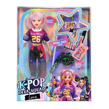 K-POP DIVA SQUAD lelle, 29 cm, sortiments., 81157