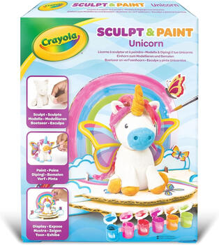 CRAYOLA Sculpt & Paint Vienradža radošais komplekts, 04-0259