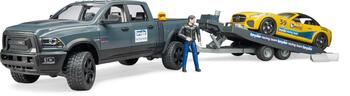 BRUDER automašīna RAM 2500 Power Wagon ar piekabi, 02504