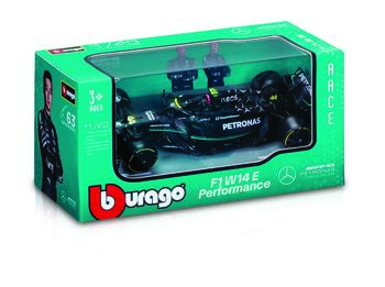 BBURAGO 1:43 Sacīkšu automašīnas modelis Mercedes AMG Petronas F1 W14 E, 18-38080