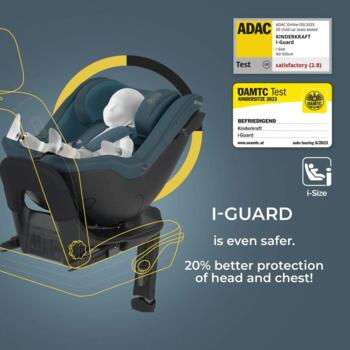 KINDERKRAFT autokrēsls I-GUARD PRO I-SIZE, graphite black
