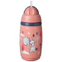 TOMMEE TIPPEE thermos-krūzīte INSULATED STRAW 266ml, 12m+, pink, 448017