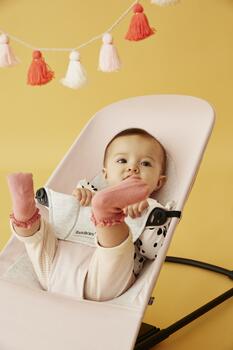 BABYBJÖRN šūpuļkrēsls, light pink/gray, 005289