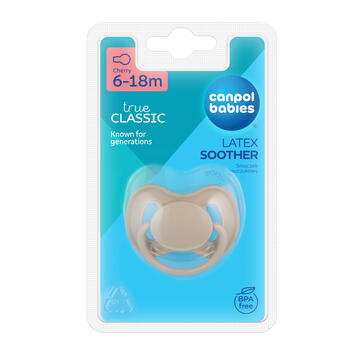 CANPOL BABIES lateksa apaļais knupītis NUDE, 6-18m,  23/224_bei