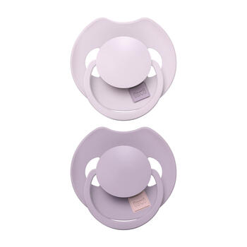 LOVI silikona dinamiskais knupītis Prime, Lilac/ Violet,  6-18m,  2 gab.,  34/422