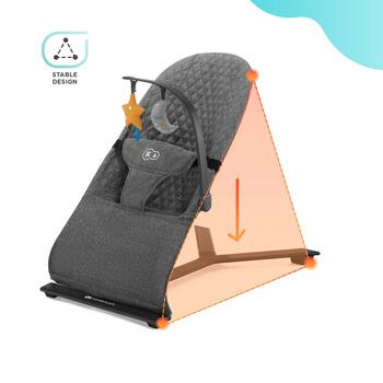 KINDERKRAFT šūpuļkrēsls MIMI, pink, KBMIMI00PNK0000