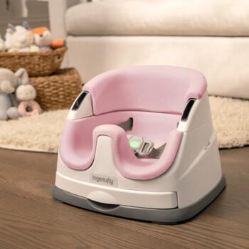 INGENUITY barošanas krēsls - būsteris Baby Base 2-in-1, rose, 16726