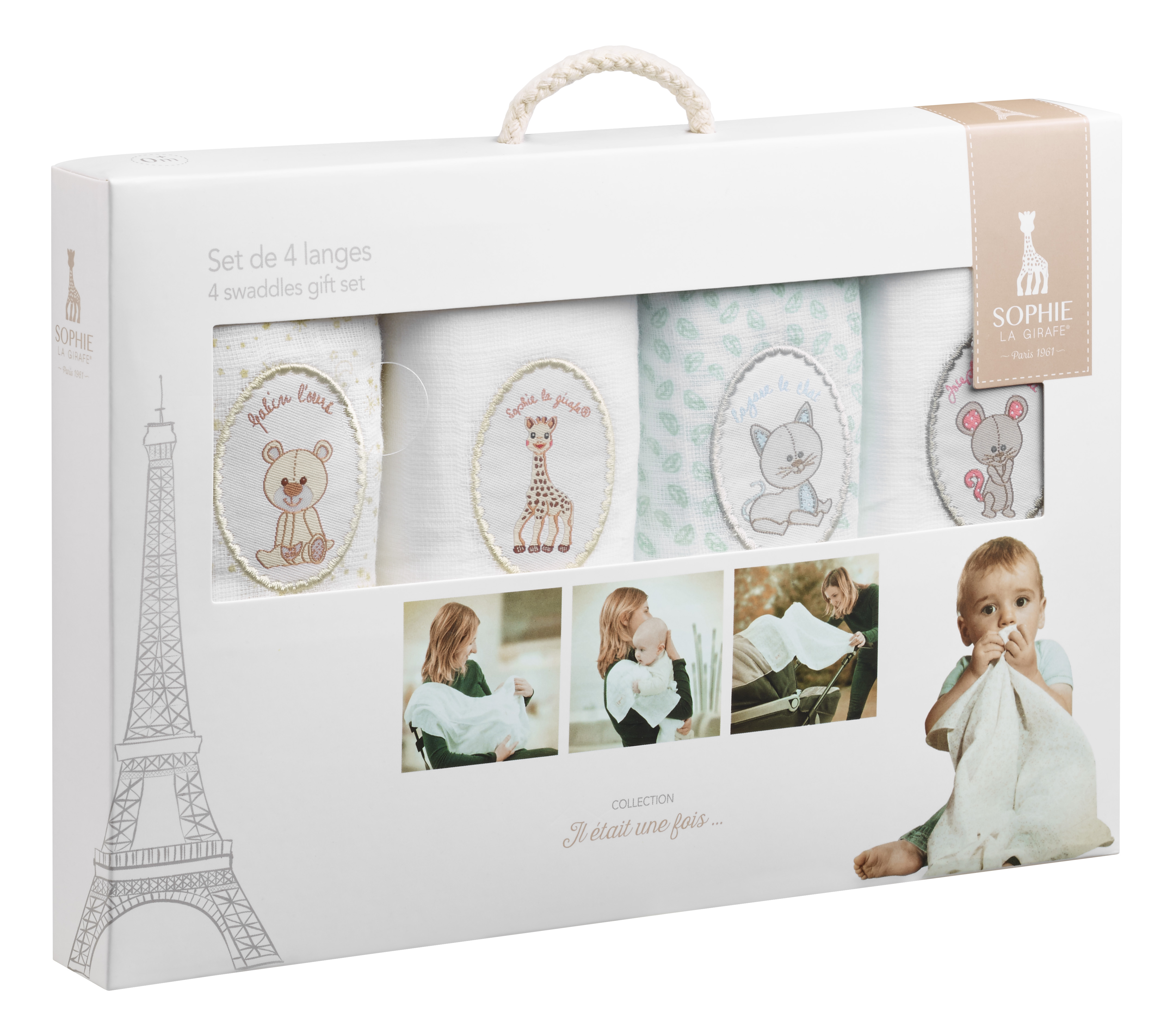 VULLI Sophie la giraffe autiņu komplekts 4 gab. 850724