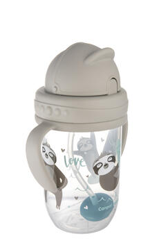 CANPOL BABIES mācību krūze EXOTIC ANIMALS, 6m+, 270ml, grey, 56/606_grey