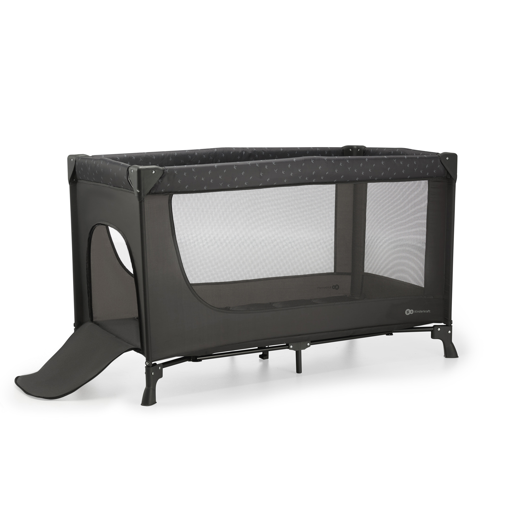 KINDERKRAFT gultiņa-manēža JOY LIGHT grey, KLJOYLIGRY00000