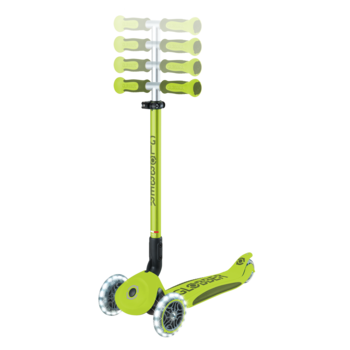 GLOBBER skrejritenis Go Up Deluxe Lights, laima zaļš, 748-606
