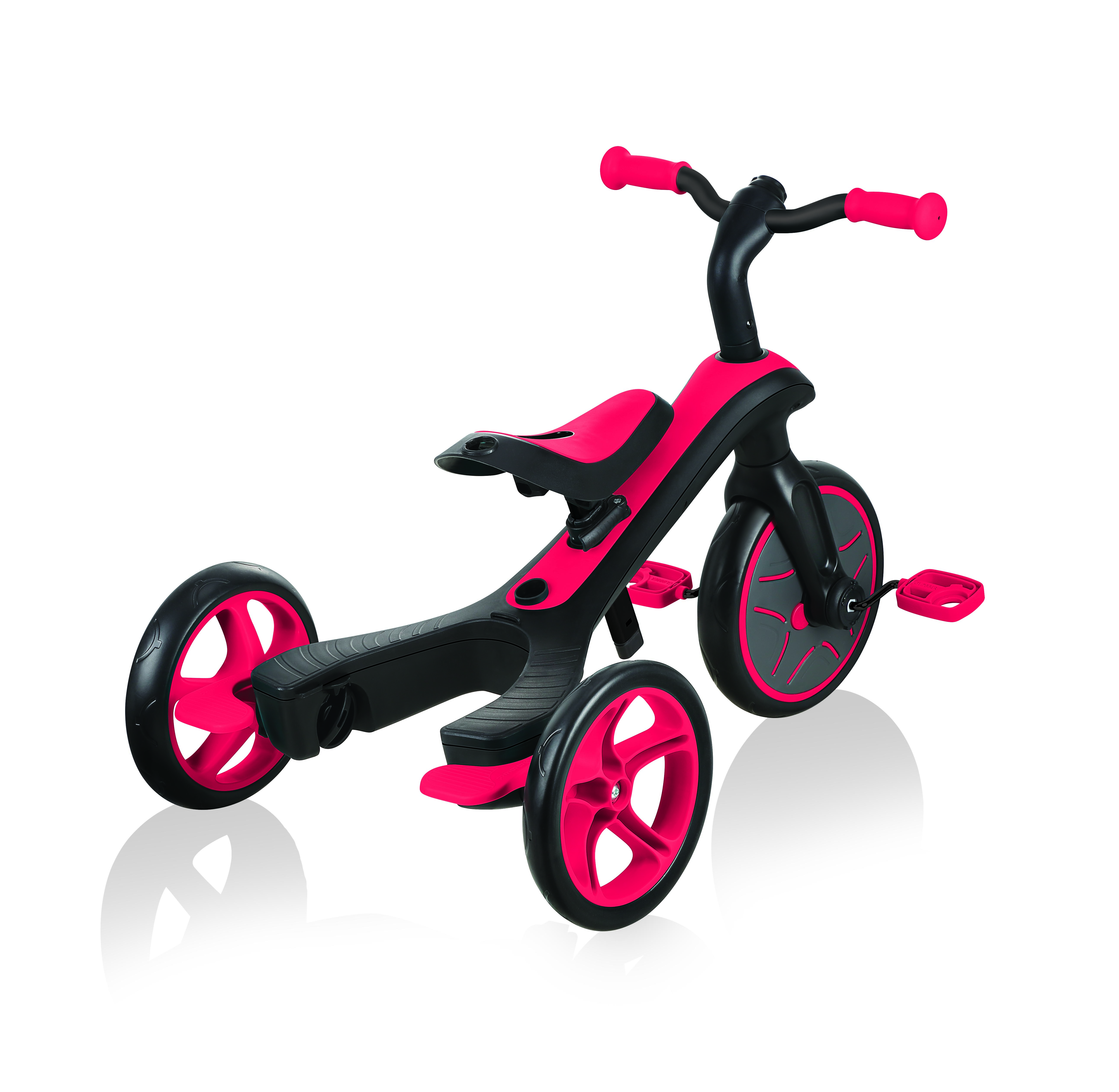 GLOBBER trīsritenis Trike Explorer 4in1, red, 632-102